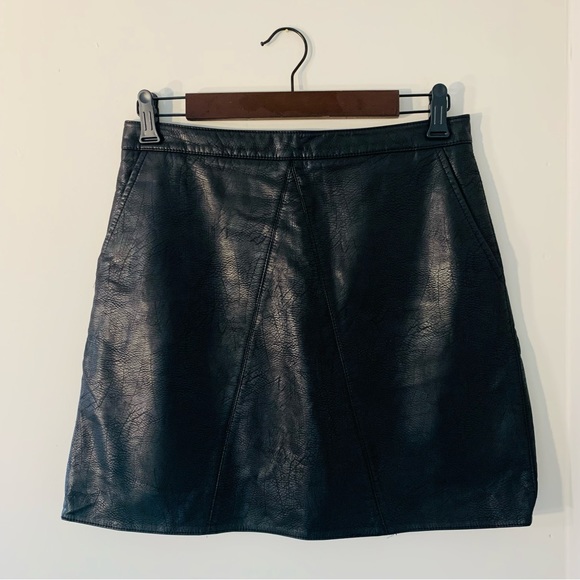 Zara Dresses & Skirts - Zara | Black Leather Skirt